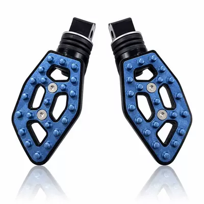 Cnc Aluminum Alloy Hollow-Out Foot: Motosiklet ləvazimatları və aksesuarları - blue