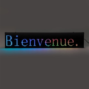 Led Advertising Display Electronic Screen Door Head Scrolling Screen Scrolling Small Strip Screen Hanging Full-Color Advertising Screen Color Screen