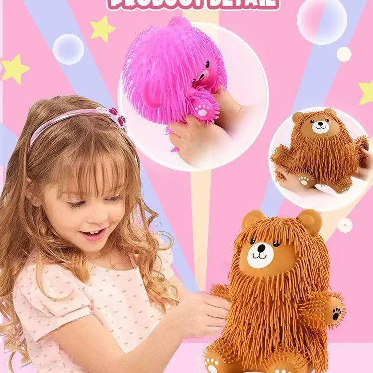 Фабрика прямых продаж светящийся шарик для волос сверкающий плотный медведь