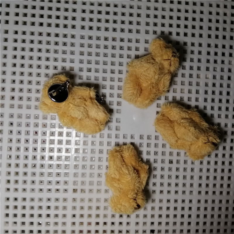 4,5 cm pin albaricoque Oso de pelo largo