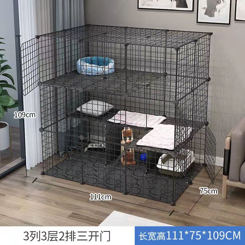 [초대형 고양이 빌라 3열, 3층, 2열 [3마리 고양이 사용 가능]