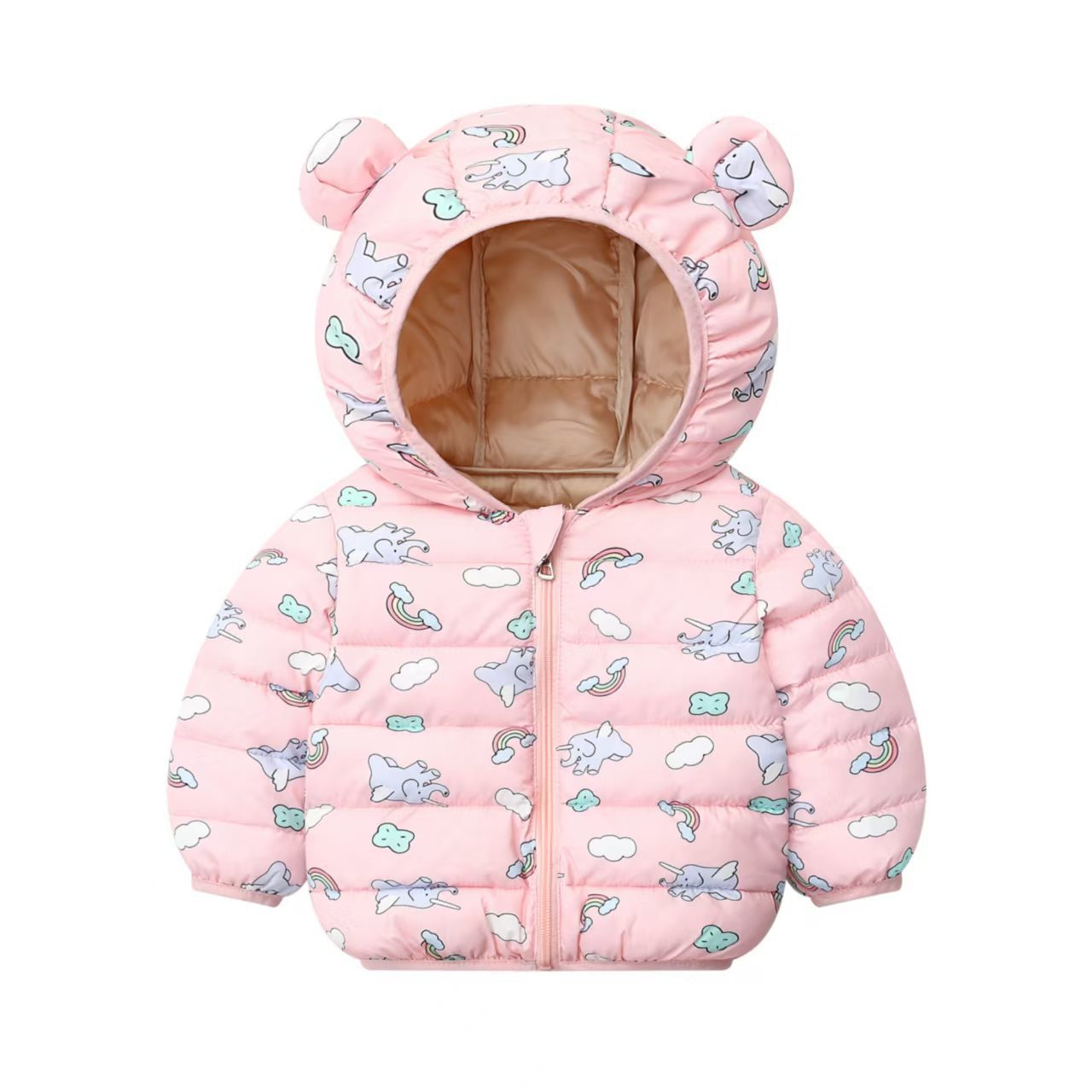 Capa de algodón de pluma para niños, nuevo tipo de chaqueta de algodón con capuchón ligero para niños y niñas, chaqueta de algodón para niños pequeños.