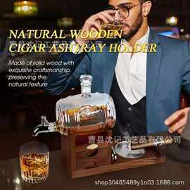 实木床边桌收纳盘平板电脑手机支架多功能耳机挂钩支架USB充电源