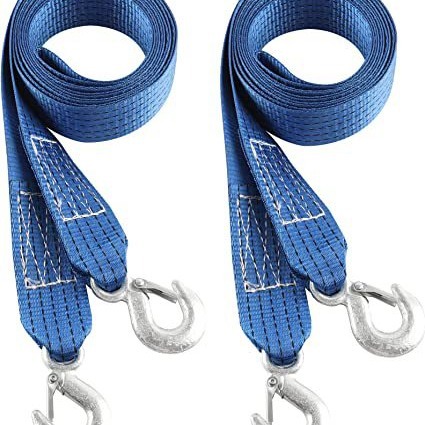 Amazon correa de remolque de alta resistencia cuerda de tracción de rescate de emergencia cuerda de remolque de coche 2 '50mm de ancho 5T8T tensión