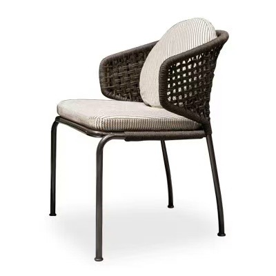 Mesa y silla al aire libre patio nórdico casera simple balcón de tres piezas al aire libre mesa y silla de comedor