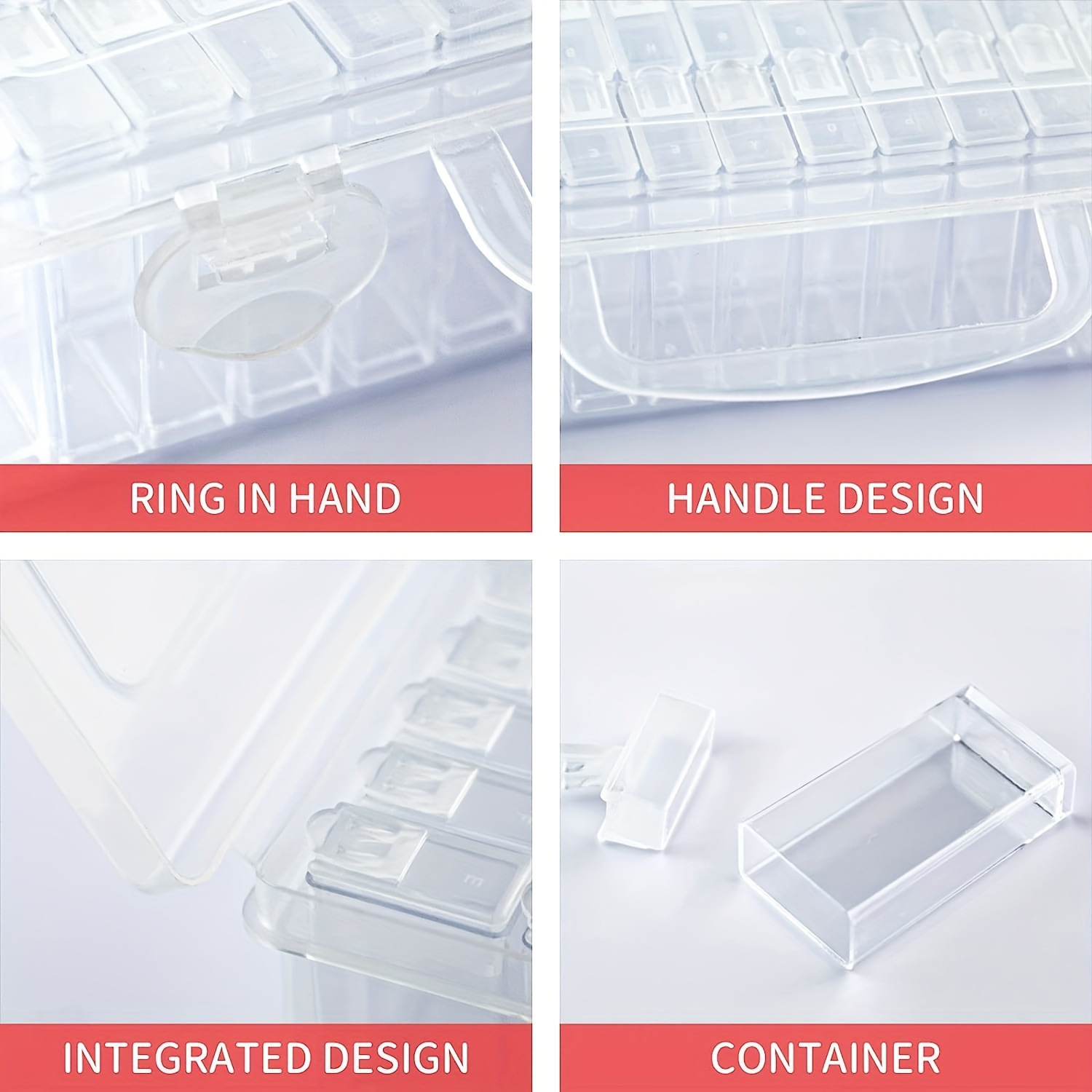 64 caja de almacenamiento de herramientas especiales a prueba de polvo caja de almacenamiento de perlas de arroz accesorios de herramientas de pintura de diamantes hechas a mano caja de plástico