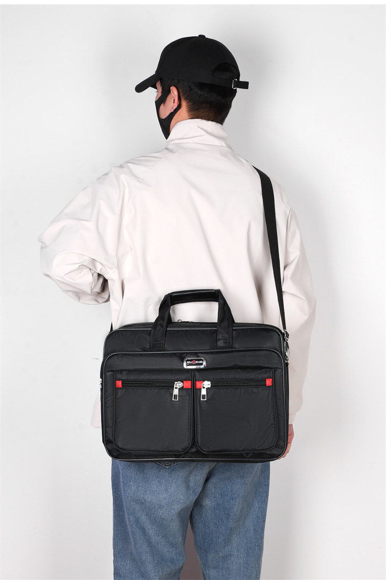 borsa da lavoro da uomo di grande capacità, borsa da viaggio orizzontale per laptop, borsa da lavoro resistente all'usura_voghion.com