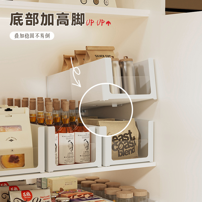 厨房置物架桌面收纳盒杂物收纳筐家用整理盒餐具调料储物篮筐塑料|undefined