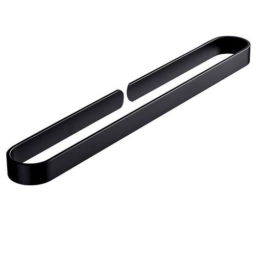 Thickened space aluminum black towel rack bathroom pendant towel bar punch-free towel ring bath towel hanger manufacturer