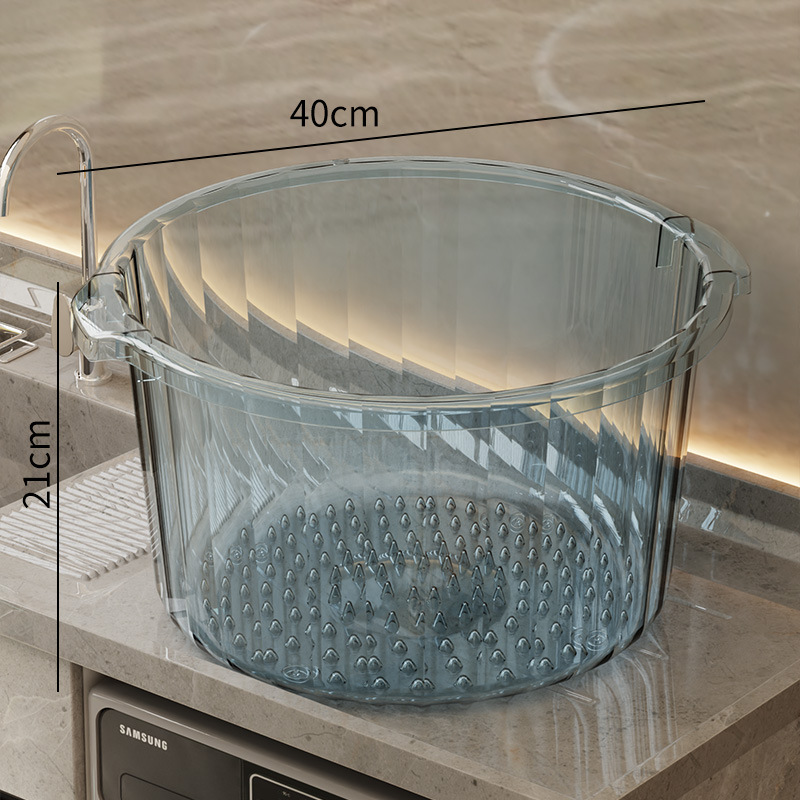 Lavadero con cubo de lavado de pies, lavadero de plástico extra grande para el hogar integrado, lavabo de dormitorio de estudiantes para bebés, profundización