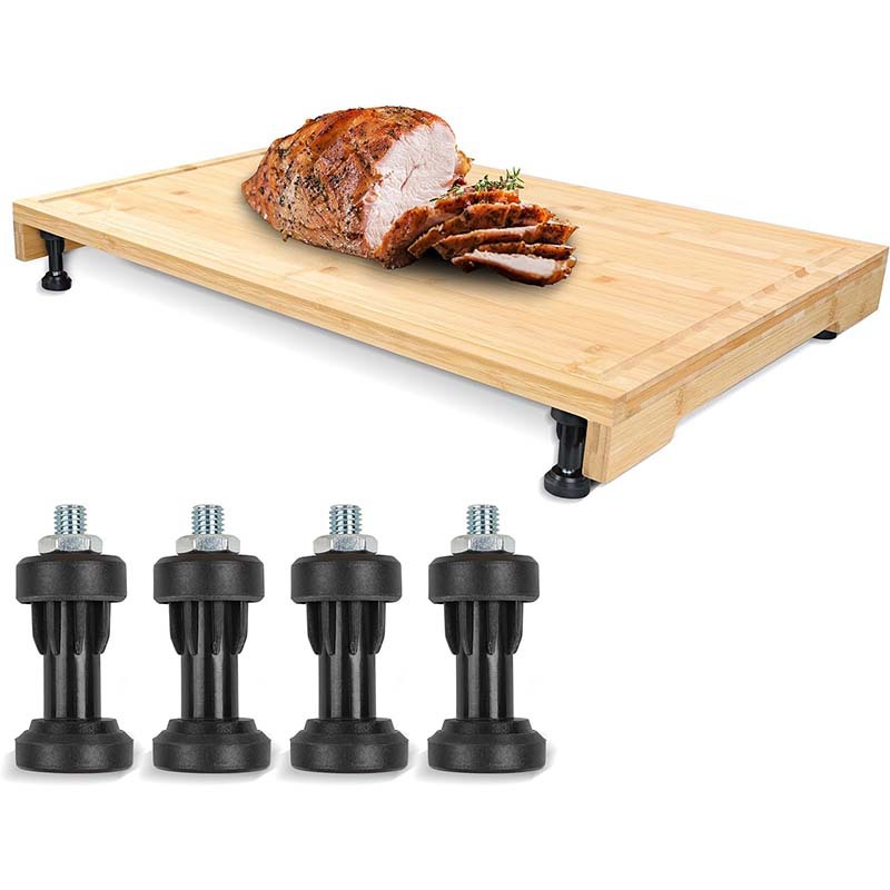 Cubierta de horno de nuevo producto transfronterizo cubierta de horno de tabla de corte de bambú adecuada para panel de horno de camping car