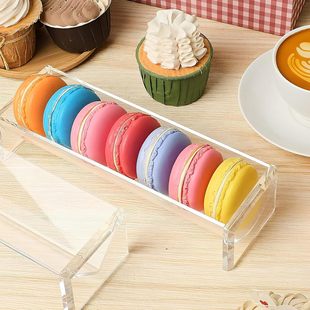 U-Shaped Acrylic Macaron Display Tray Holder Biscuit Tool Cookie Stand Display Dessert Holder Container