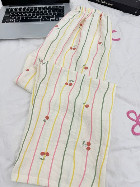 Trousers - Striped Cherry