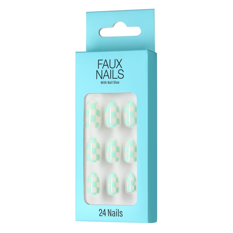 Square Plaid Smiley Face Printed Fake Nails Removable Abs Acrylic Plastic Manicure Patch Dongguan Nail Factory Square Plaid Smiley Face Printed Fake Nails Removable Abs Acrylic Plastic Manicure Patch Dongguan Nail Factory