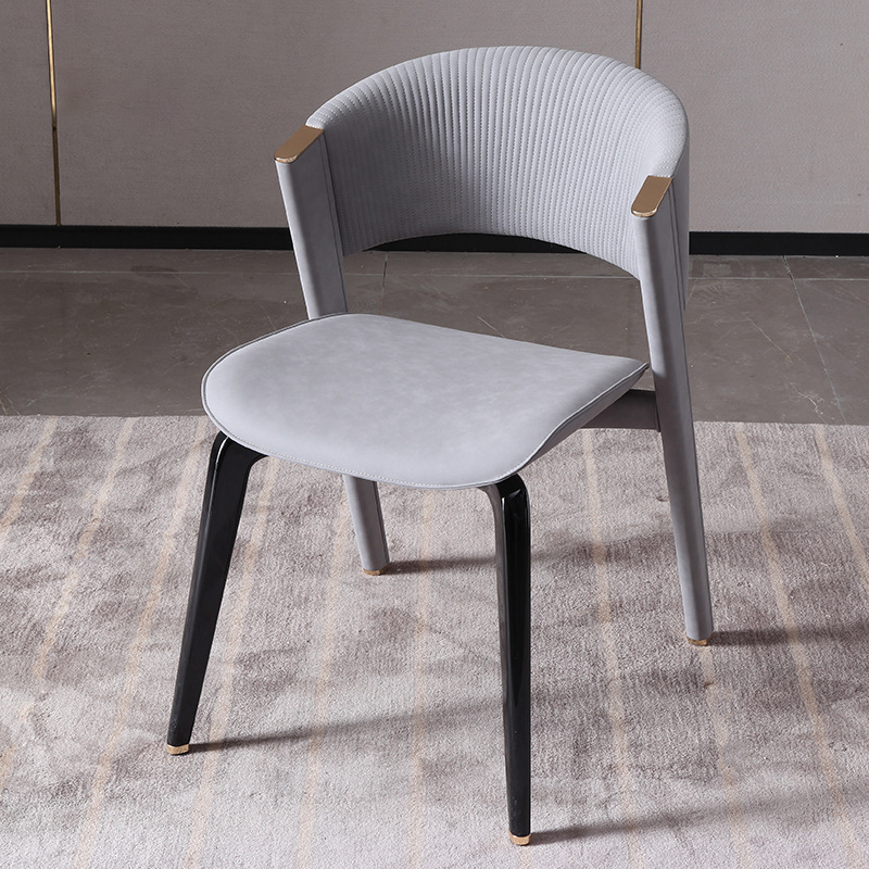 Italian CC lightweight luxury dining chair, designer home luxury high-end reception chair hotel chair minimalist dining table chair