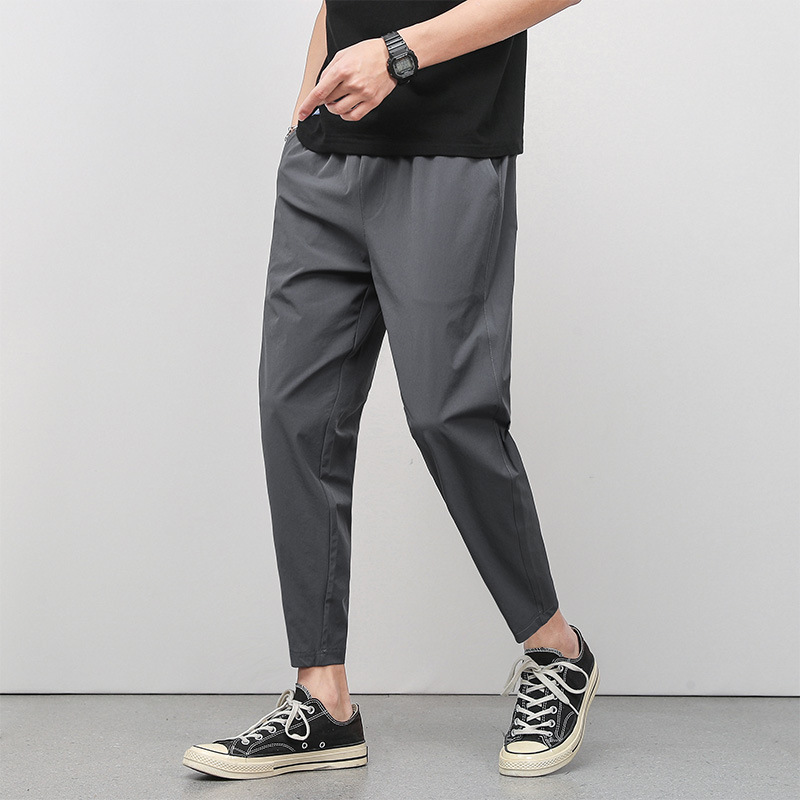 Men's Sports Pants, Nine-Point Pants, Men's Straight Pants, Young Men's Pants, Summer Thin Loose Men's Pants, Casual Pants, Small-Leg Pants Men's Sports Pants, Nine-Point Pants, Men's Straight Pants, Young Men's Pants, Summer Thin Loose Men's Pants, Casual Pants, Small-Leg Pants