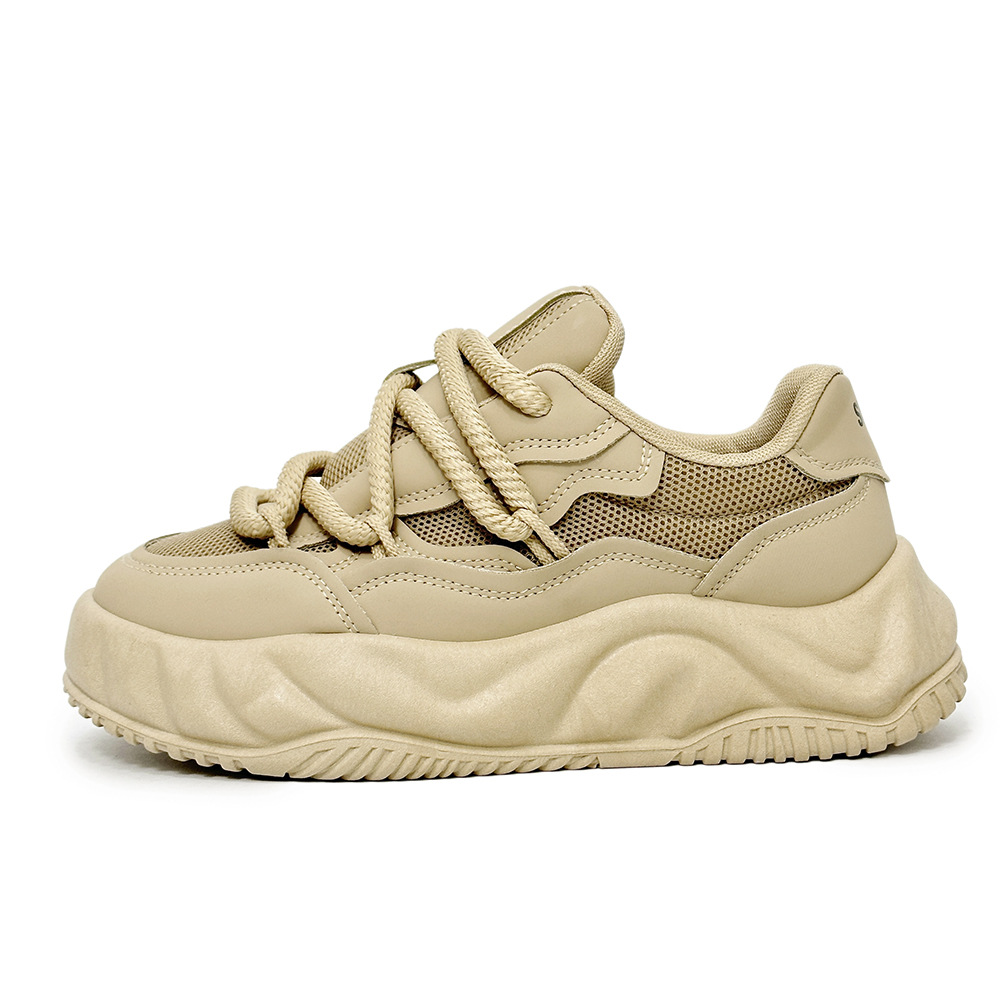 Pantofi bărbătești, design de nișă nou, pantofi de pâine, pantofi casual pentru bărbați, pantofi de tătic de marcă nouă, pantofi albi, transmisiune live de marcă la modă_voghion.com