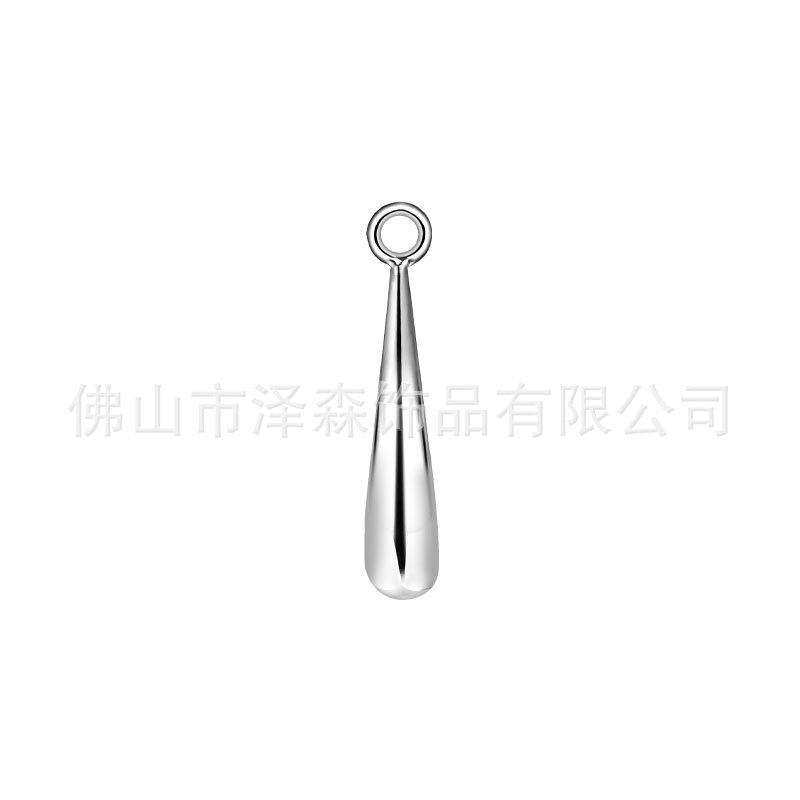 F136 Titanium Alloy Zoro Water Drop Pendant Cylindrical Zircon G23 Titanium Body Piercing Ear Bone Stud detail image 9