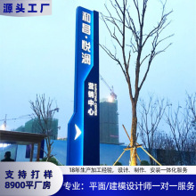 大型售楼处精神堡垒导向牌指引牌户外立式指路牌停车场指示牌制做