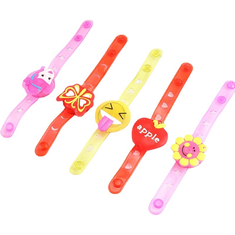 Luminous wristband flash cartoon bracelet luminous wristband cartoon bracelet flash toy factory wholesale