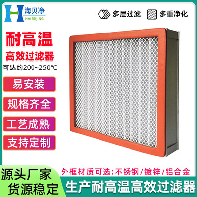 批发 高效空气过滤器玻纤新风空调板框式过滤网 耐高温空气过滤器|ms