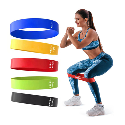 TPE Elastic Band Yoga Resistance Band Fitness Squat with Glute Lift Circle Exercise Training Pull-up Band