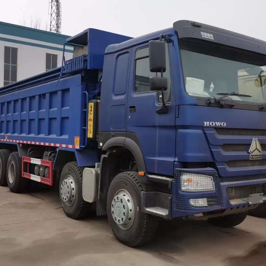 出口全新重汽豪沃8×4国二国三大泵翻斗自卸车及配件