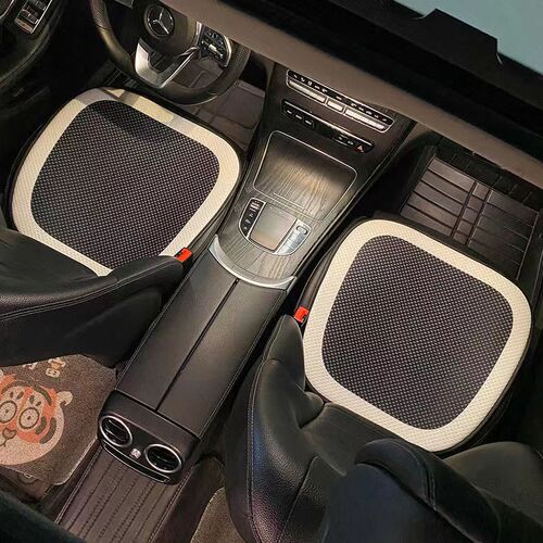 Car seat cushion, universal for all seasons, women's simple ice silk breathable car seat cushion, pillow pillow, high-end cushion for summer