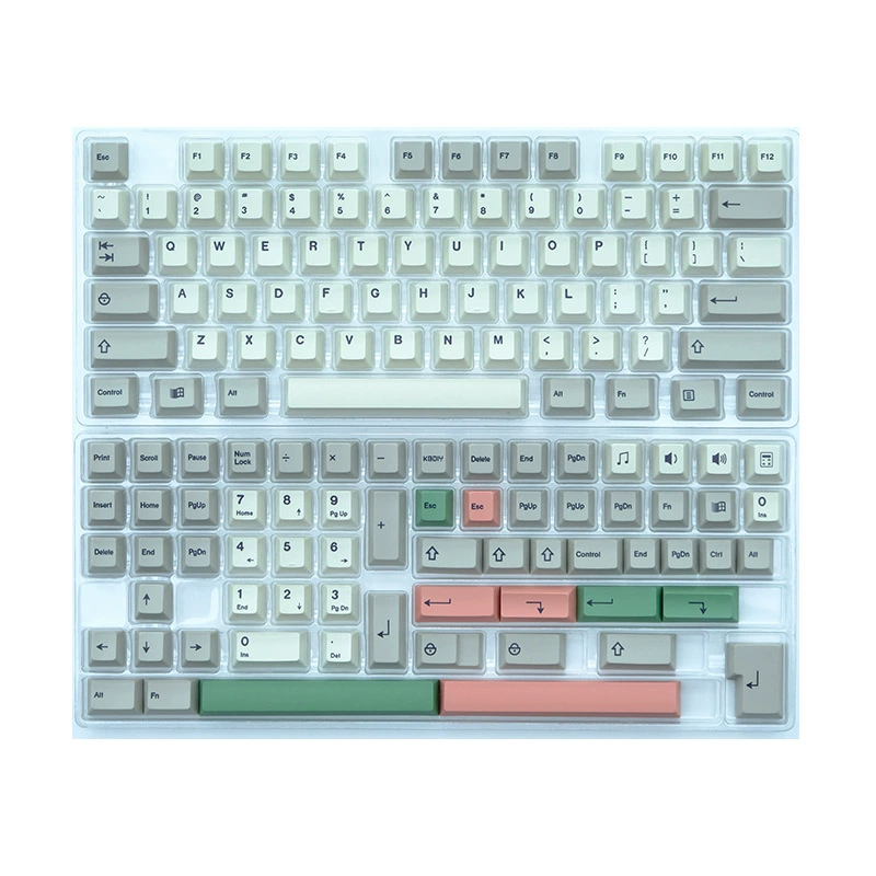 9009 оригинальная высота PBT сублимация механическая клавиатура ретро персонализированная крышка клавиатуры утолщение полный набор заказной серый и белый