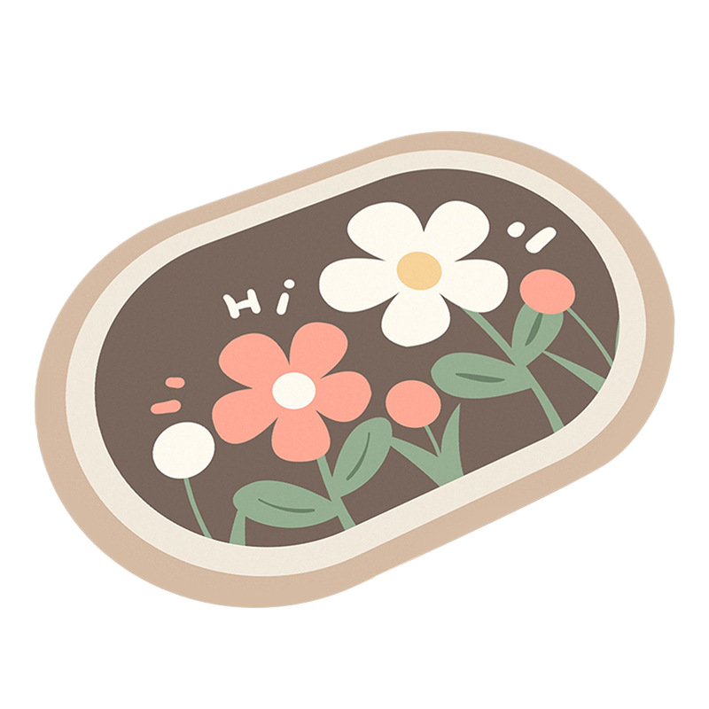 Diatomeeënaarde Zachte Mat Badkamer Sneldrogende Deurmat Waterabsorberend Antislip Toilet Klein Tapijt_voghion.com