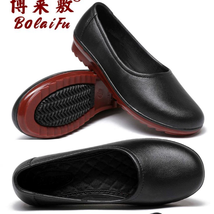 Низкоствольные короткие дождевые сапоги женские наружные водонепроницаемые нескользящие кухонные рабочие водяные туфли