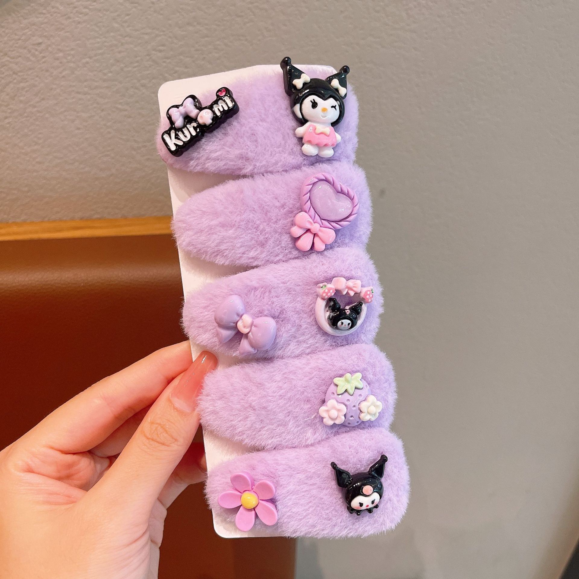 KULOMI Kids Hairpin Set Cute Sanli Pantalones Pequeñas Niñas Pequeñas Pequeñas