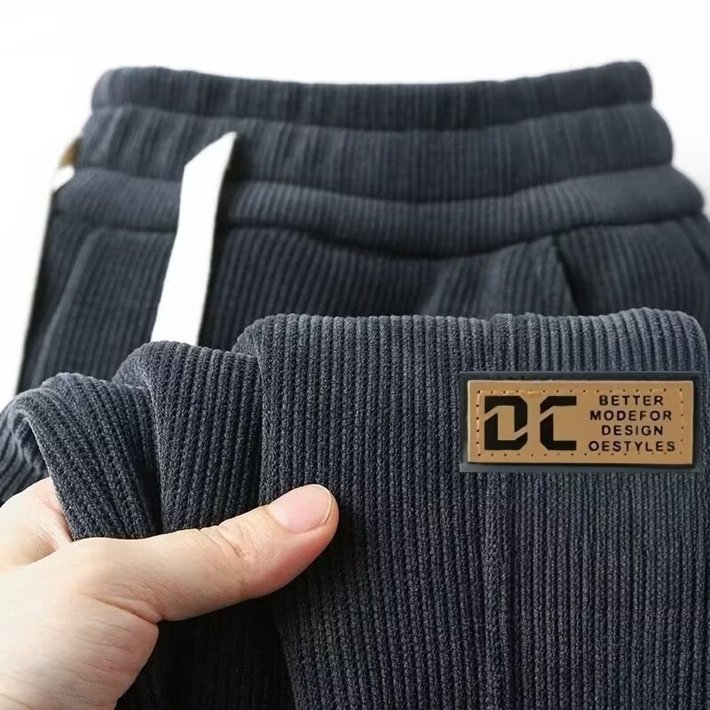 Corduroy Casual Pants Men's Autumn New Thickened Warm Men's Jogger Pants Trendy Versatile Sports Long Pants