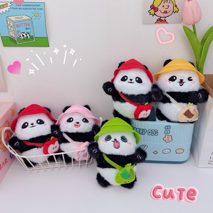 かわいい斜めショルダーバッグちまきのパンダのキーホルダーのペンダント|undefined