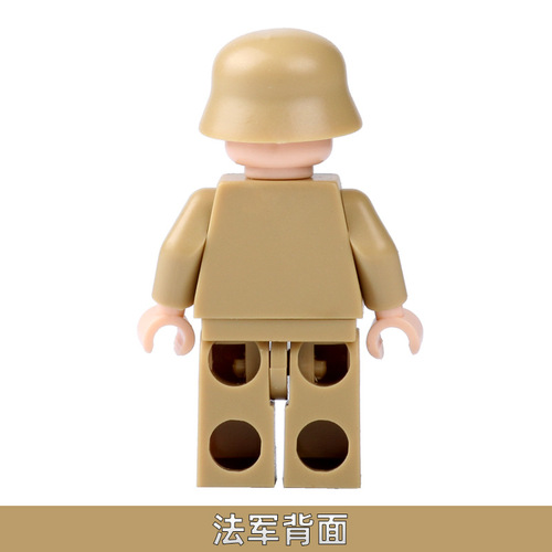 Cross-border World War II military figure third method army soldier small particle children's assembly toy accessories gift