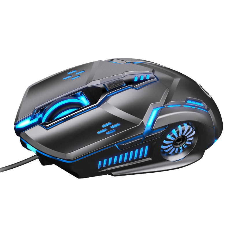 YD-GS ratón con cable luminoso Juego e-sports mecánico mudo Accesorios de ordenador transfronterizo privado modelo Amazon al por mayor
