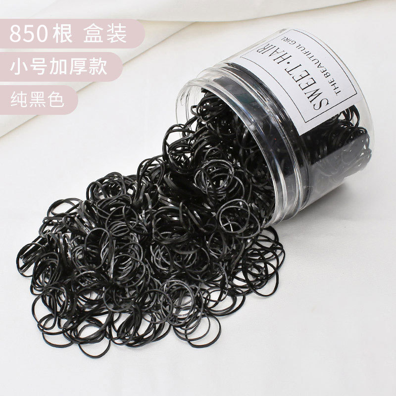 Corea del Sur red elástica mujer corda de cabeza coreana inssen sistema simple anillo de cabello atado pelo pequeño cubierta de cuero tocado