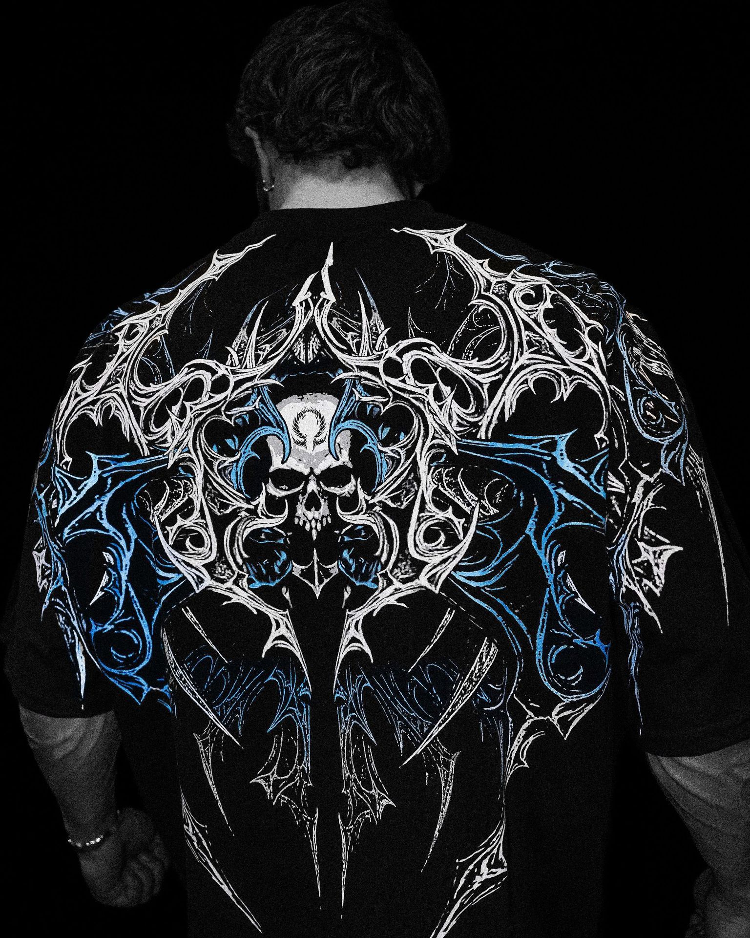 Breathedivinity American-style Trendy Men's Oversized T-shirt, Sporty Casual Fashion, Cotton Printed Short Sleeves 008_viptrois.com