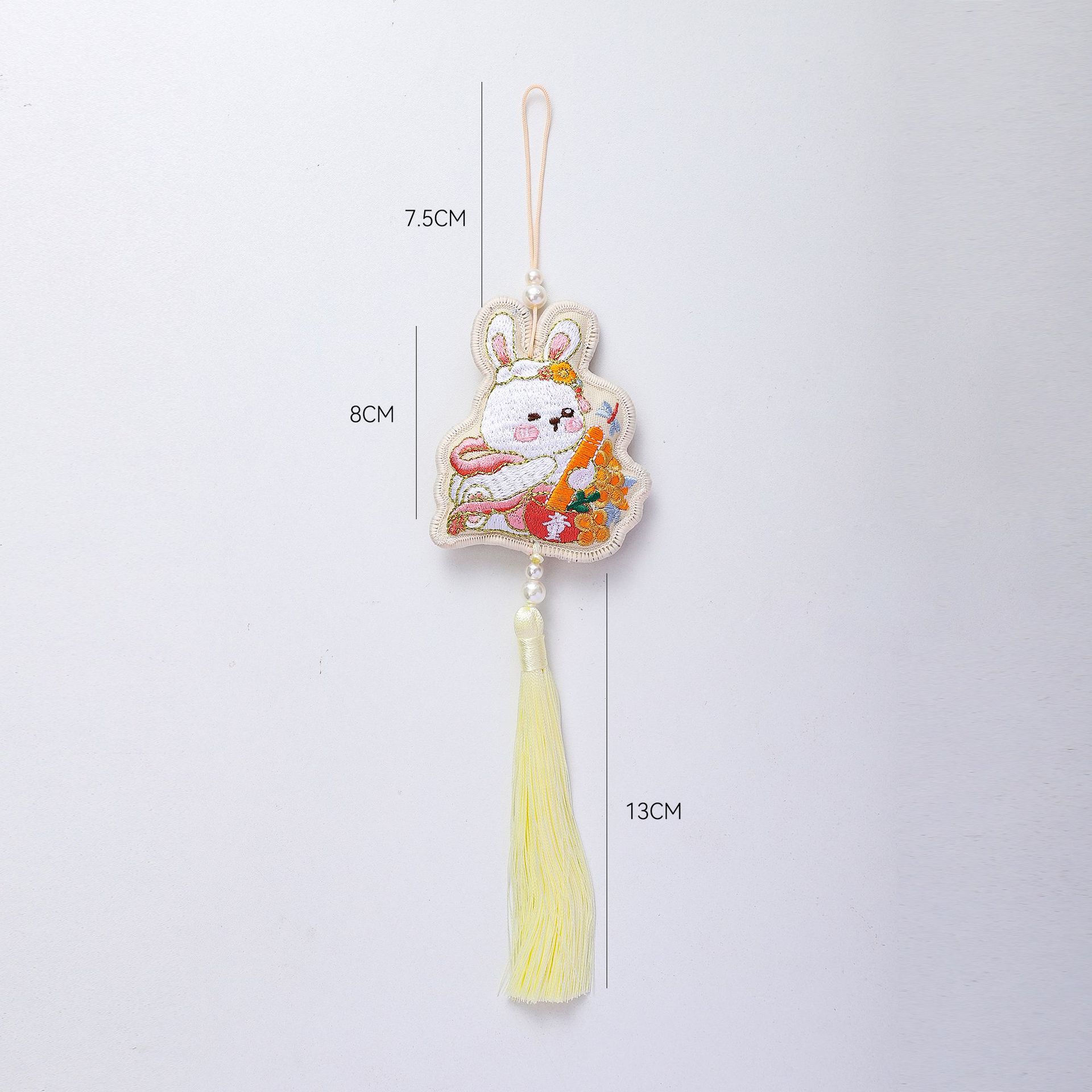 Nuevo medio otoño luna conejo colgante de bordilla decoración caja de regalo embalaje DIY materiales de florista