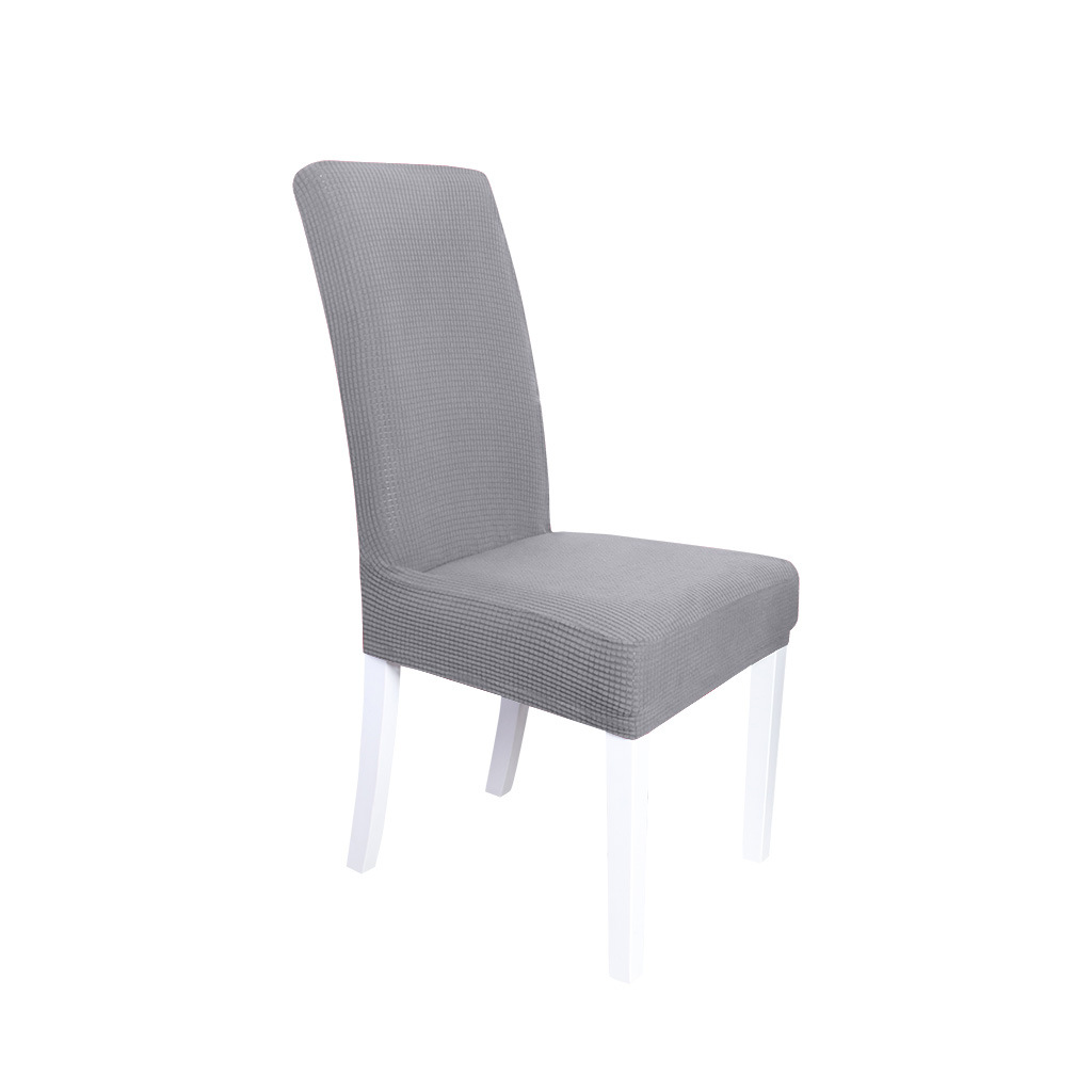 Transfronterizo al por mayor elástico agitado cubierta de silla de terciopelo general color sólido engrosado fábrica de cubierta de silla de restaurante hotel