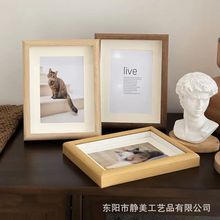 中空立体镂空标本相框摆台简约木质5678寸A4照片框架画框装饰批发