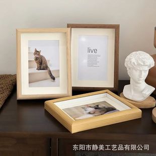 Hollow Three-Dimensional Cut Out Specimen Photo Frame Table Simple Wooden 5678inch A4 Photo Frame Picture Frame Decoration Wholesale