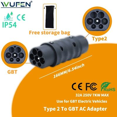 Energy Vehicle Charging Station Adapters | EV şarj adapterləri - european-standard-to-national-standard-type2-gbt-single-phase
