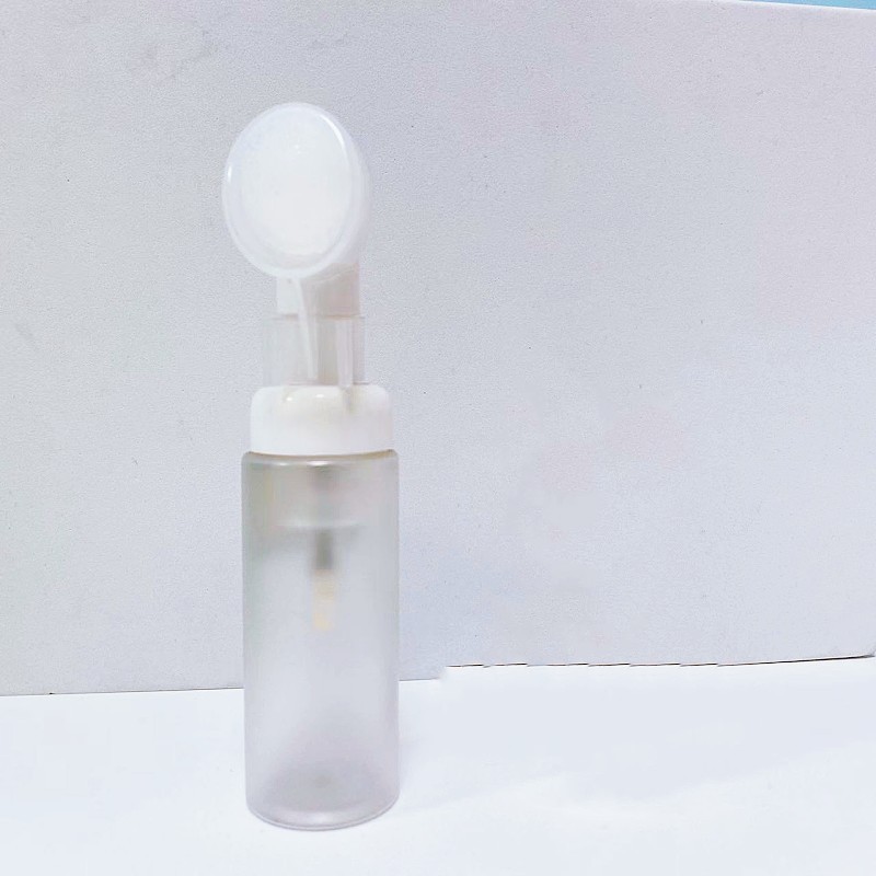 Botella de mousse transparente mate esmerilada de 30 ml, 60 ml, 100 ml, botella de espuma para limpieza, botella de espuma PET