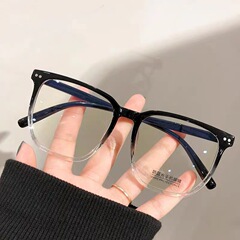 ブルーライトカットフラットメガネ、ネットセレブ生放送、女性トレンドモデル、Douyin男性モデル、学生ラージフレーム痩身完成近視メガネ