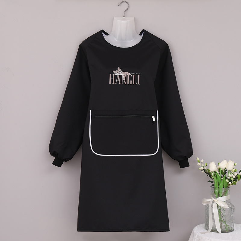 2025 otoño y invierno nuevo delantal 3284 impermeable a prueba de agua, mancha larga, bolsillo multicolor opcional