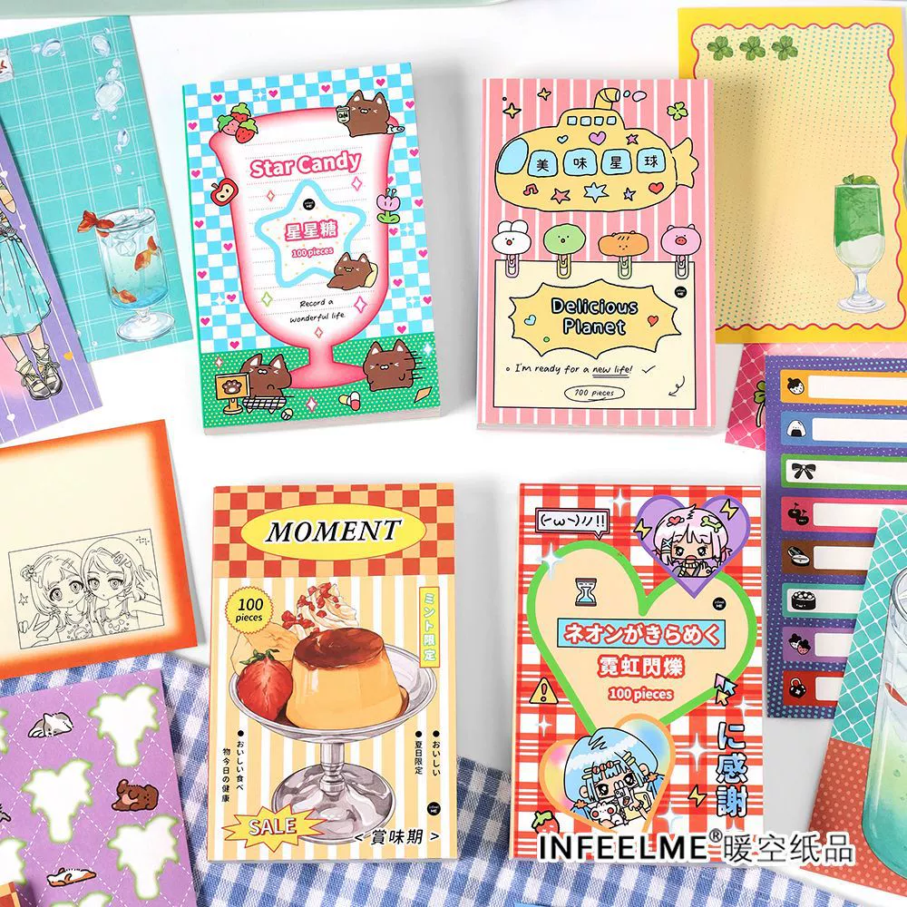 Набор стикеров Infeel.Me Rainbow Era Series в корейском стиле, для девочек, для блокнота/дневника