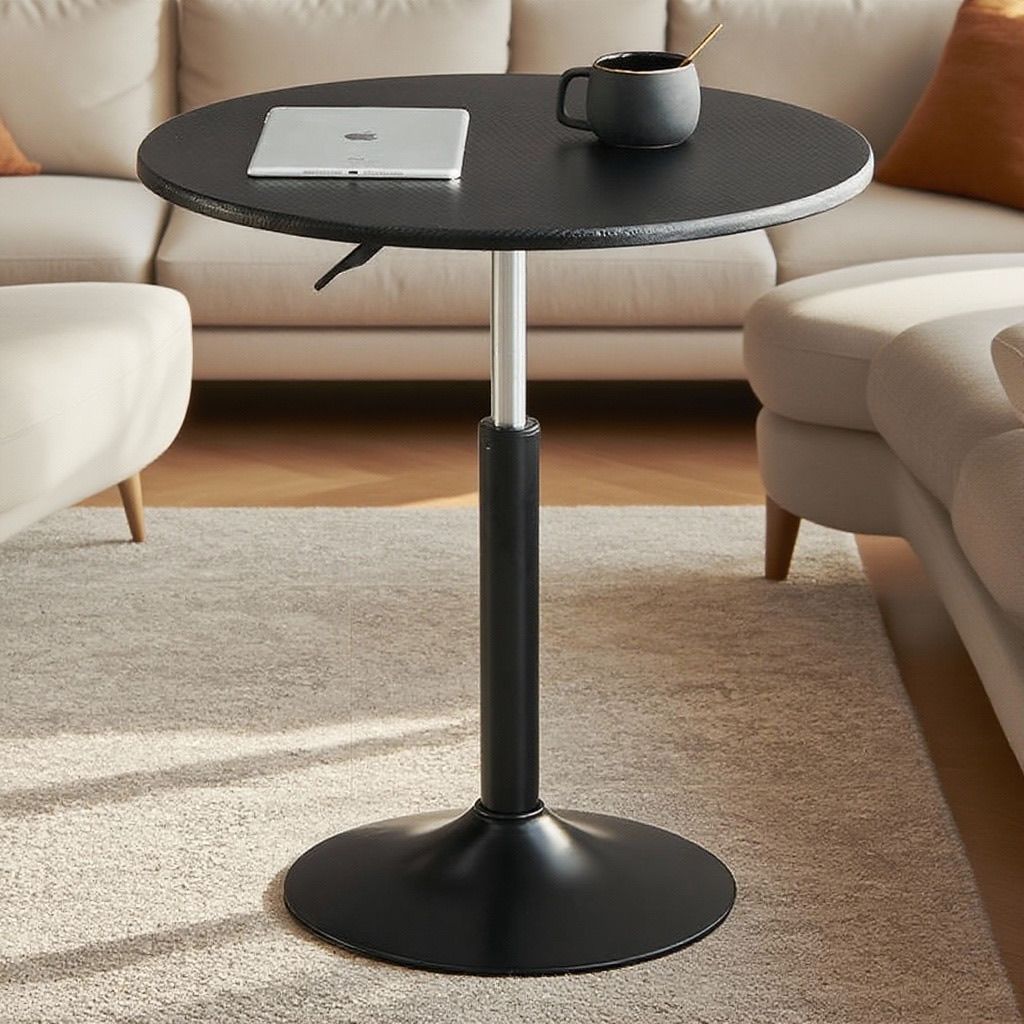 Desk, Movable Lifting Desk with Pulleys, Small Bedside Table, Standing Workbench, Computer Desk, Study Desk