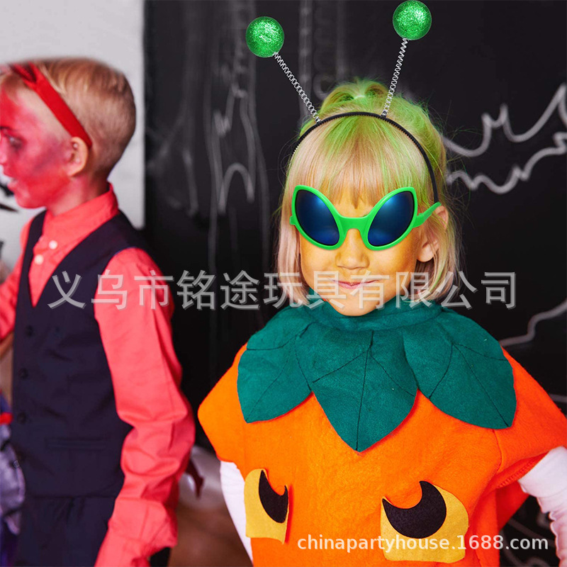 Gafas alienígenas de celebridades de Internet explosivas Gafas de sol unisex Gafas de sol de marco completo luminosas unisex Gafas de sol divertidas