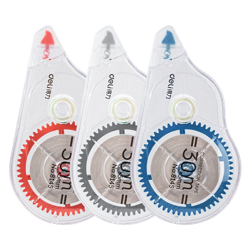 Канцелярские товары Deli 8145 Студенты большой емкости Корректирующая лента Лента для коррекции ошибок 30 м Офисная Корректирующая лента